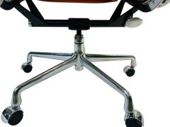 Herman Miller Herman Miller for Eames Executive Height Aluminum Group Chair in Orange Leather - 4193427