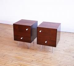 Herman Miller Pair of 1950s George Nelson Rosewood Nightstands for Herman Miller - 4657281