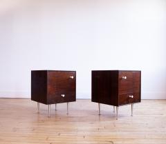 Herman Miller Pair of 1950s George Nelson Rosewood Nightstands for Herman Miller - 4657283