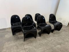 Herman Miller Set of Six S Chairs by Verner Panton for Herman Miller 1970s - 4497862