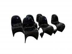 Herman Miller Set of Six S Chairs by Verner Panton for Herman Miller 1970s - 4497871
