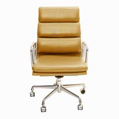 Herman Miller Soft Pad Aluminum Group Executive Leather Chair in Tan - 3873659