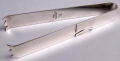 Herman Roth Herman Roth New York Midcentury Modern Sterling Silver Ice Tongs - 4231940