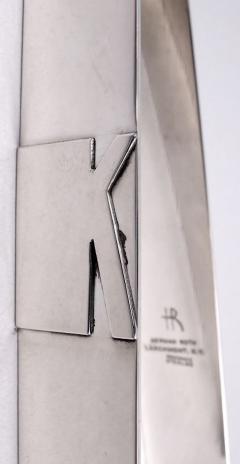 Herman Roth Herman Roth New York Midcentury Modern Sterling Silver Ice Tongs - 4231983