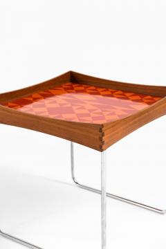 Hermann Bongaard Side Table in Steel and Teak by Hermann Bongaard 1960s - 4572042