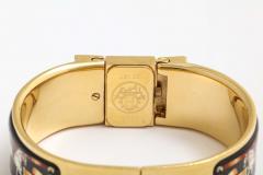 Hermes Equestrian Design Enamel Bangle Watch - 4312836