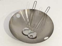 Herstal Denmark Stainless Steel Bowl with Salad Servers - 4016242