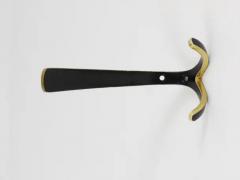 Herta Baller Up to 10 Midcentury Brass Double Wall Hooks by Herta Baller Austria 1950s - 4052691