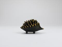 Herta Baller Walter Bosse Hedgehog Stackable Brass Ashtrays Herta Baller Austria 1950s - 4214750