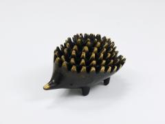 Herta Baller Walter Bosse Hedgehog Stackable Brass Ashtrays Herta Baller Austria 1950s - 4214752