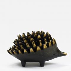 Herta Baller Walter Bosse Hedgehog Stackable Brass Ashtrays Herta Baller Austria 1950s - 4217295