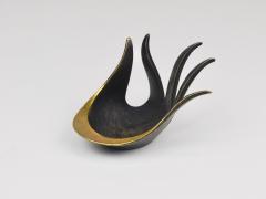 Herta Baller Walter Bosse Sculptural Brass Hand Bowl or Ashtray Herta Baller Austria 1950s - 4641857
