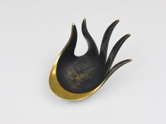 Herta Baller Walter Bosse Sculptural Brass Hand Bowl or Ashtray Herta Baller Austria 1950s - 4641885