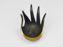 Herta Baller Walter Bosse Sculptural Brass Hand Bowl or Ashtray Herta Baller Austria 1950s - 4641889