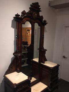 Herter Brothers ORNATE VICTORIAN VANITY WITH BRONZE WOMENS HEAD CREST - 1133636