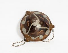 Herv Wahlen Art Deco Copper and Enamel Dinanderie Ceiling Light by Herve Wahlen - 4626912