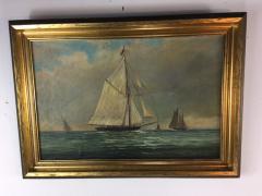 Hervey Garrett Smith 1900s SAILBOATS PAINTING BY HERVEY GARRETT SMITH - 1110755