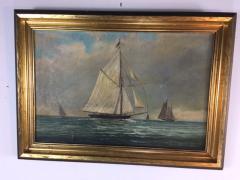 Hervey Garrett Smith 1900s SAILBOATS PAINTING BY HERVEY GARRETT SMITH - 1110757