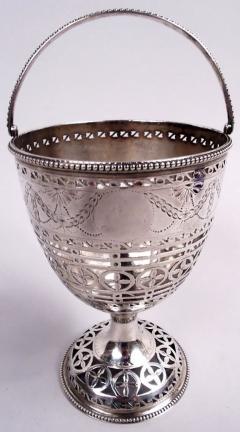 Hester Bateman English Georgian Neoclassical Sugar Basket 1782 - 4084413