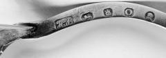 Hester Bateman Hester Bateman English Georgian Neoclassical Open Salt Spoon 1789 - 4160620