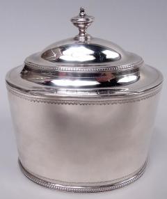 Hester Bateman Hester Bateman English Georgian Neoclassical Tea Caddy with Spoon 1784 - 4337444