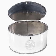 Hester Bateman Hester Bateman Georgian Silver Tea Caddy London 1786  - 4312719