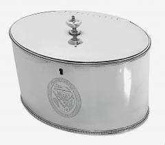 Hester Bateman Hester Bateman Georgian Silver Tea Caddy London 1786  - 4312720