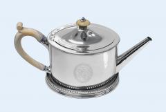 Hester Bateman Hester Bateman Georgian Silver Teapot and stand London 1788 - 4339105