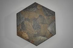 Hexagonal Coffee Table with Stone Top Europe Mid 20th Century - 4528300