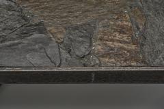 Hexagonal Coffee Table with Stone Top Europe Mid 20th Century - 4528303
