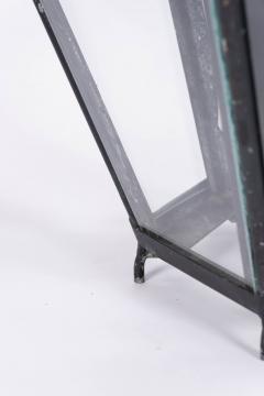 Hexagonal Glass Paneled Domed Verdigris Green Copper Lantern - 4542732