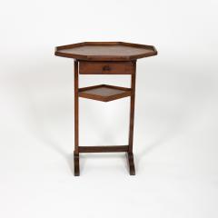 Hexagonal Shaped Walnut Merchant s Table French circa 1870 - 3682594