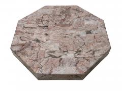 Hexagonal Stacked Pink Marble Coffee Table Italy 1970 - 3037005