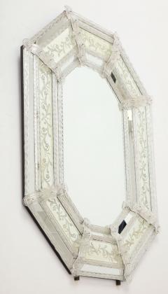 Hexagonal Stepped Etched Venetian Mirror  - 3363802