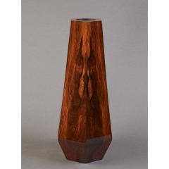 Hexagonal Tall Vessel in Beautifully Grained Veneered Wood - 2563320