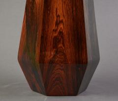 Hexagonal Tall Vessel in Beautifully Grained Veneered Wood - 2563346