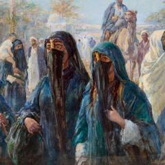 Heywood Hardy Large antique Orientalist oil painting by Heywood Hardy - 3997917