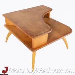 Heywood Wakefield Mid Century Maple Step Corner Table - 2574643