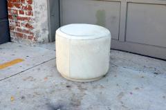 Hide Covered Cylinder Ottoman Stool - 953659