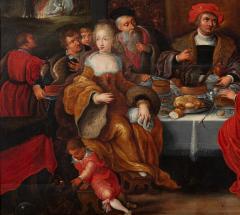 Hieronymus Francken The Parable of the Rich Man and Lazarus - 4640994
