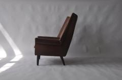 High Back Danish Lounge Chair - 394260