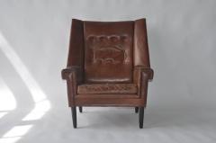High Back Danish Lounge Chair - 394261