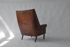 High Back Danish Lounge Chair - 394262