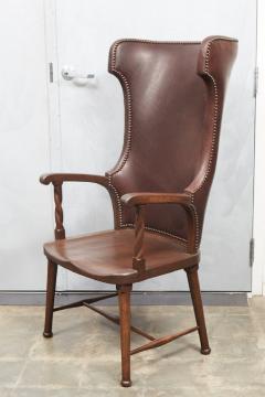 High Back Leather Upholstered Chair - 1796482