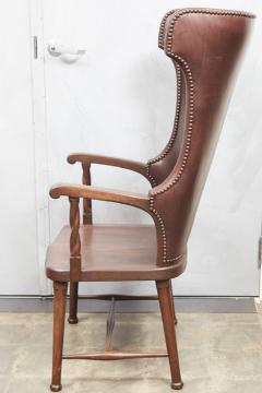 High Back Leather Upholstered Chair - 1796484