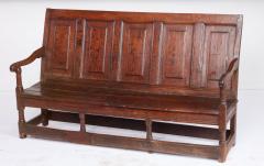 High Back Oak Tavern Bench - 4590746