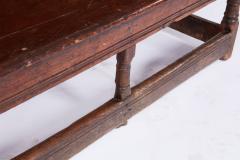 High Back Oak Tavern Bench - 4590750