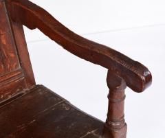 High Back Oak Tavern Bench - 4590751