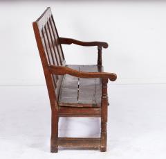 High Back Oak Tavern Bench - 4590753