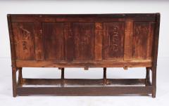 High Back Oak Tavern Bench - 4590756